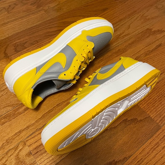 Size 12- Women’s Jordan 1 Elevate Low Yellow/Cement Gray (DH7004-017) NEW - Picture 10 of 12
